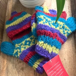 Knit woolen mitten winter glove new